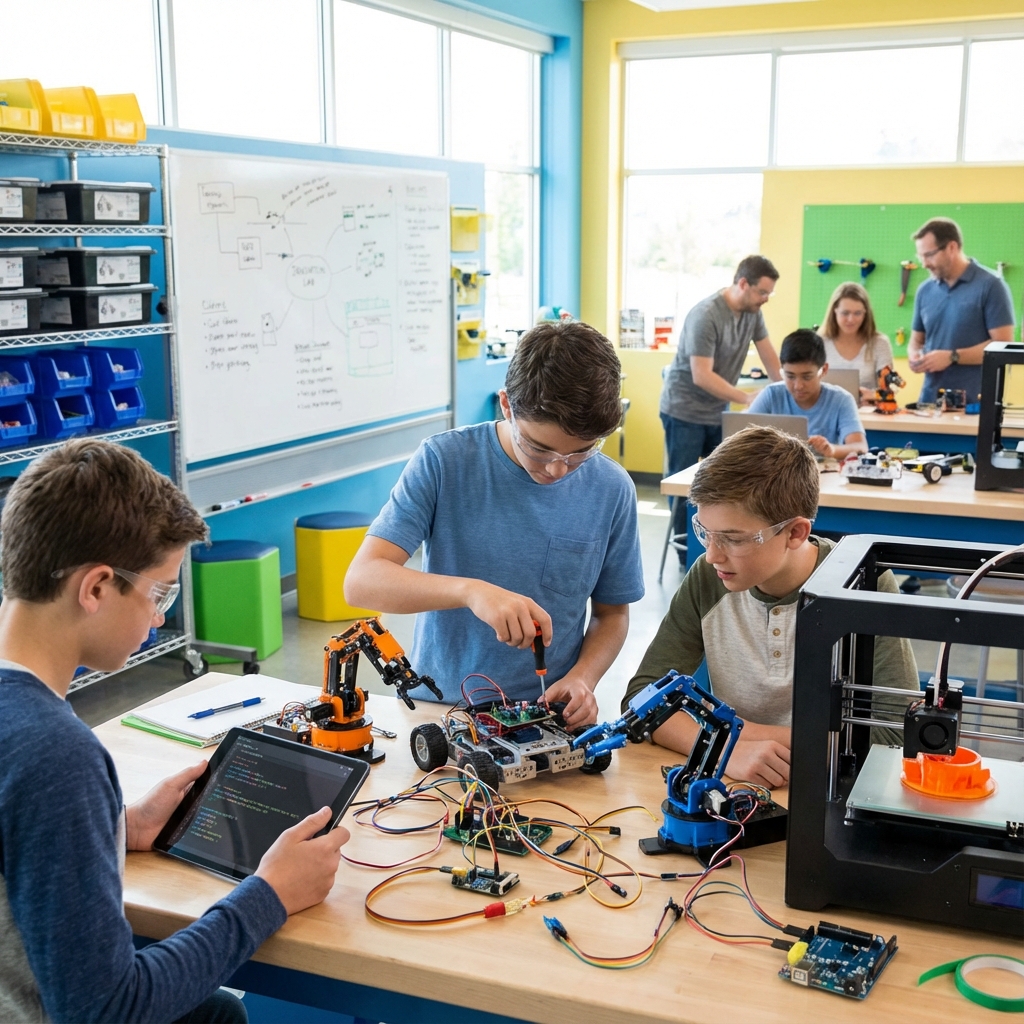 Innovation Lab with robotics